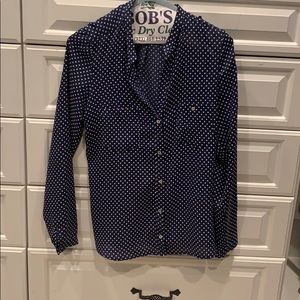 ZARA POLKA DOT BLOUSE SMALL